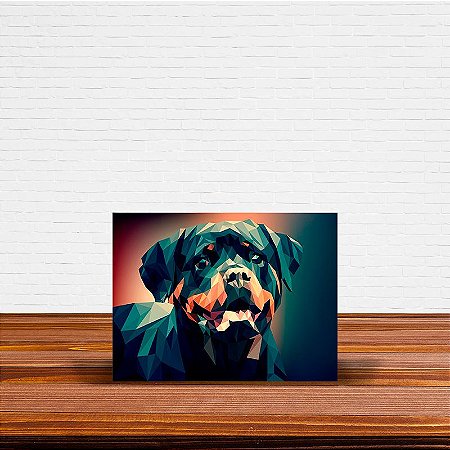 Azulejo Decorativo Geométrico Rottweiler