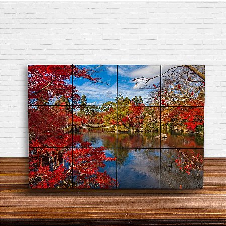 Painel Decorativo Paisagem Lago Japonês