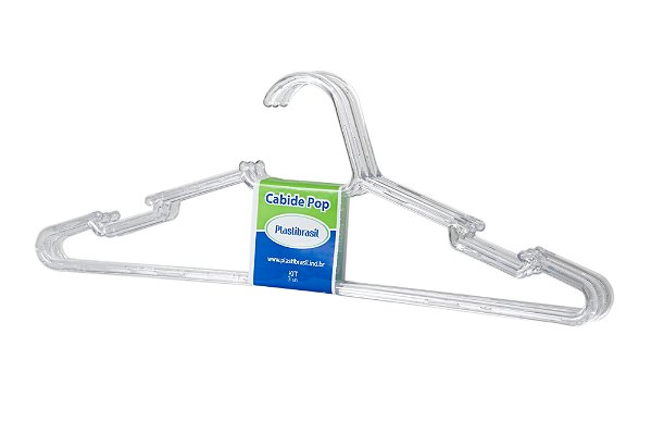 CABIDE POP ADULTO KIT COM 3 - TRANSPARENTE - 108 UNIDADES