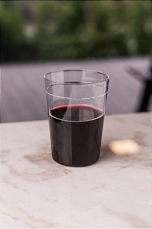 COPO TEXTURIZADO 220 ML - TRANSPARENTE - TOTAL 90 UNIDADES