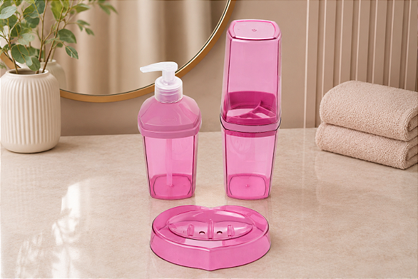 CONJUNTO PARA BANHEIRO CLEAN - TOTAL 10 KITS