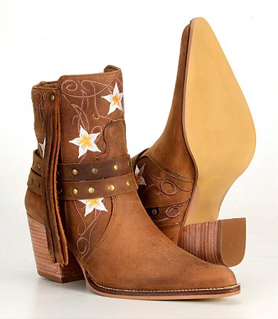bota texana cano curto