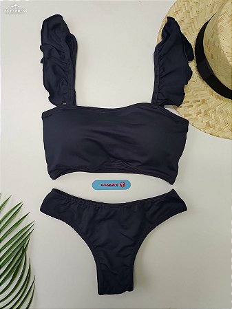 Biquini top com babado