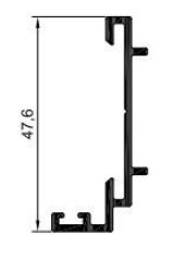 Perfil De Alumínio Equivalente A Linha 42 - Várias Cores - Barra Com 6Mts (Cód. 42-014)