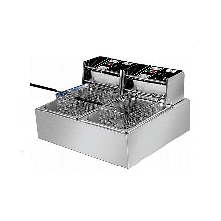 Fritadeira Elétrica Profissional 12L 2 Cestos FZL12