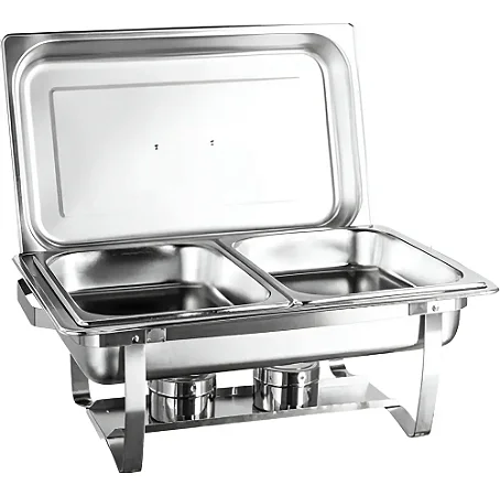 Rechaud Cuba de Inox Retangular com Dois Queimadores GP169