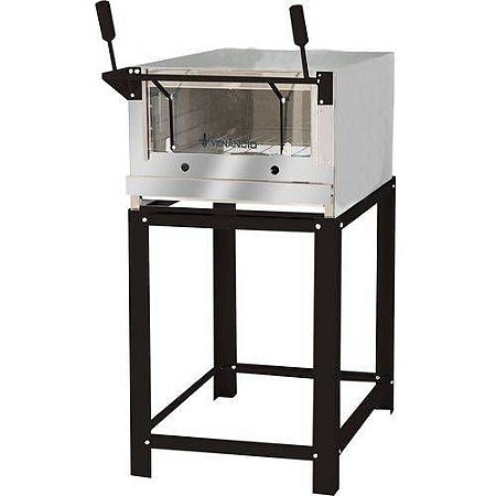 Forno Itália Roma a Gás Inox 45x80 - FIRI80