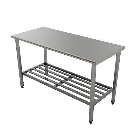 Mesa de Inox 430 Desmontável Multiuso - 190x70