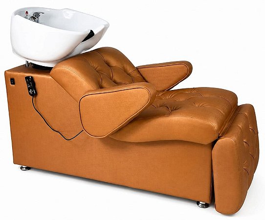Lavatório Savona Elétrico para Terapia Capilar com Braços e Cuba de Louça