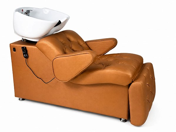 Lavatório Savona Elétrico para Terapia Capilar com Braços e Cuba de Louça