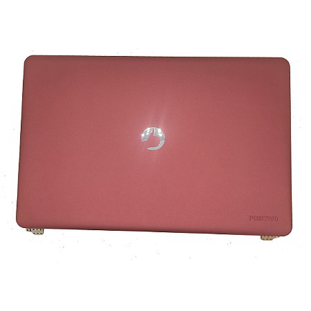Carcaça Da Tela Tampa E Moldura Notebook Positivo Motion Q232a + Dobradiça Vermelho