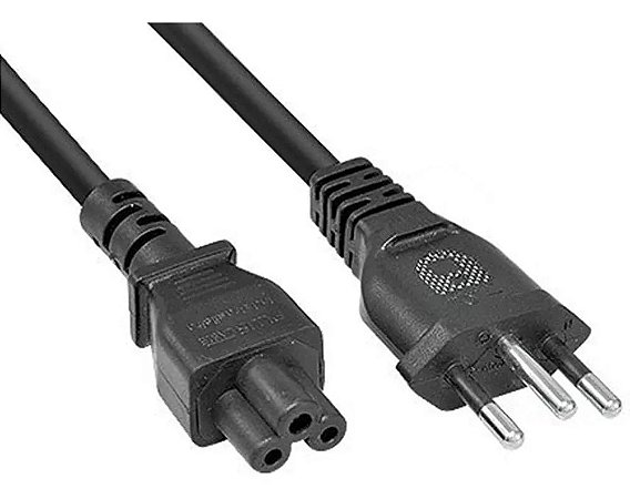 Cabo De Força Para Notebook Tripolar Padrão Brasileiro 1,5m