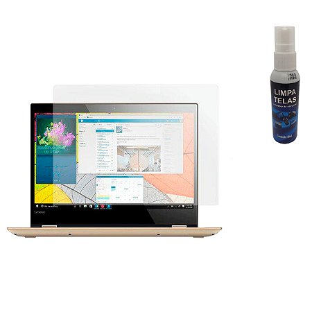 Kit Película Fosca Anti Reflexo + Limpa Tela para Notebook 14 Polegadas