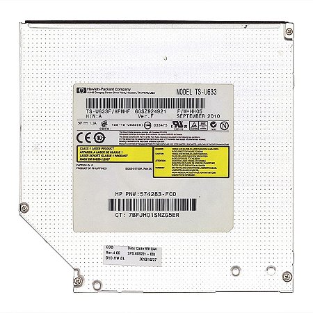 Gravador De Dvd Slim 9,5 Para Notebook Modelo Ts-U633