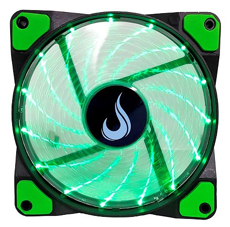 Cooler Fan Gamer Led Verde 120mm Gabinete Rise Mode Wind W1