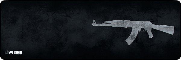 Mouse Pad Gamer Grande 90x30 Ak47 Rise Mode Borda Costurada