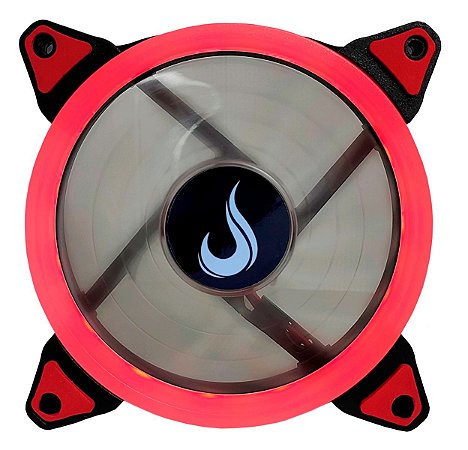 Ventoinha Pc Cooler Fan 120mm Vermelho Rise Mode P/ Gabinete
