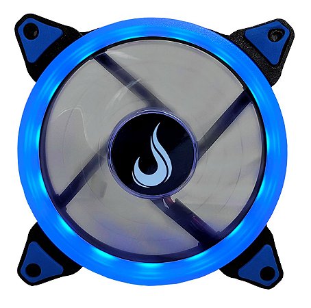 Ventoinha Pc Cooler Fan 120mm Azul Rise Mode Para Gabinete