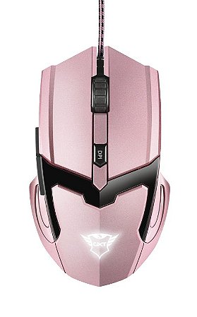 Mouse Gamer Rosa Trust Gxt 101 Gav Pink 6 Botões 4800dpi