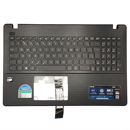 Carcaça Base Superior Com Teclado Notebook Asus X552e Preto
