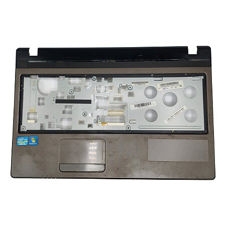 Carcaça Base Superior Notebook Acer Aspire 5750 5750z Cinza Escuro Com Detalhe
