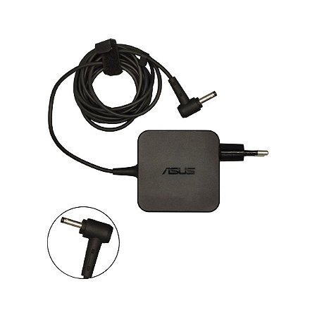 Carregador de Notebook Asus 20v 2.25a 45w 4.0x1.7mm Bivolt Original - Detalhe