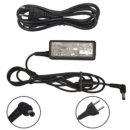 Carregador de Notebook Positivo Cce Toshiba Liteon Original 19v 2.1a 5.5 x 2.5mm