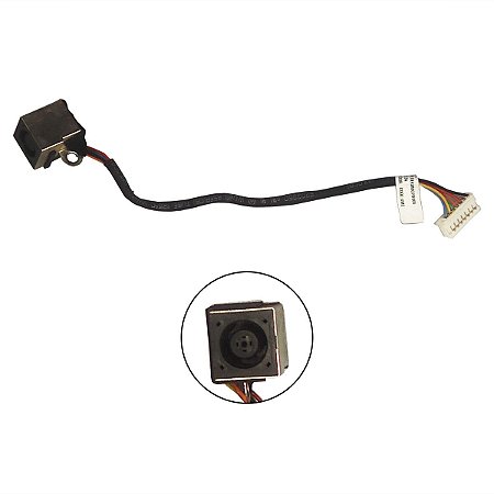 Conector Jack Notebook Dell Xps 15 L502x L501x ddgm6cpb000 Fixação no Centro