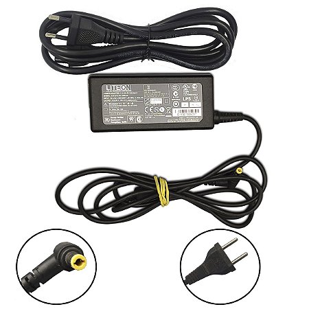 Carregador Notebook Positivo Cce Toshiba Liteon 19v 3,42a Original