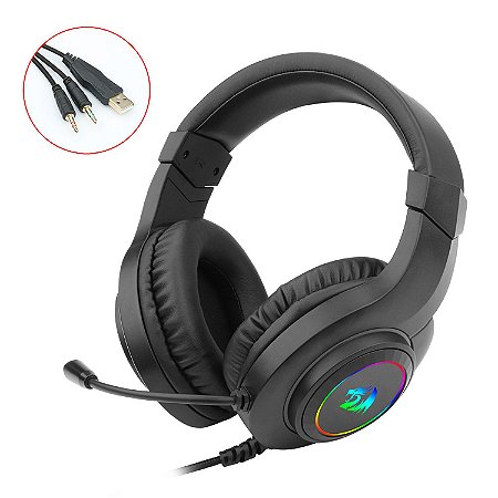 Headset Gamer Rgb P2 Redragon Hylas H260rgb Computador Ps4