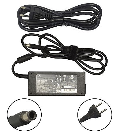 Carregador Para Notebook e All in One Hp 18.5v 6.5a 120w 7.4 x 5.5mm Original - Detalhe