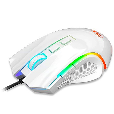 Mouse Gamer Rgb Redragon Griffin Branco M607w - Open Box