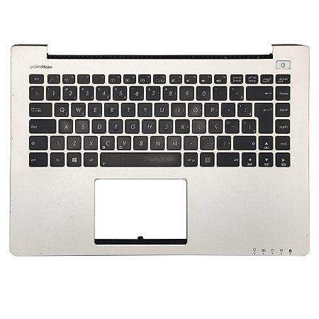 Carcaça Base Superior Notebook Asus S400c S400ca 13nb0051am0302 Prata Com Detalhe