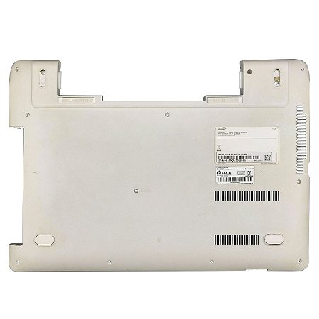 Carcaça Base Inferior Notebook Samsung Np370e4k Branco com Detalhe