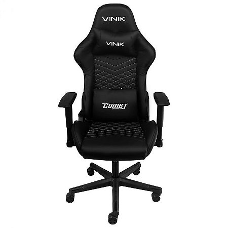 Cadeira Gamer Preta 120kg Comet Vinik Ergonomica