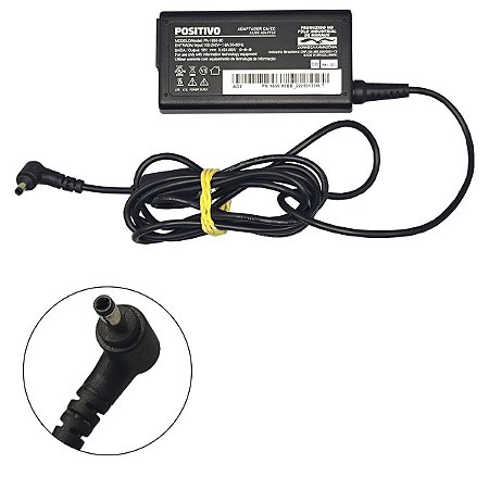Carregador de Notebook Positivo 19v 3.42a 4.0x1.7 Original