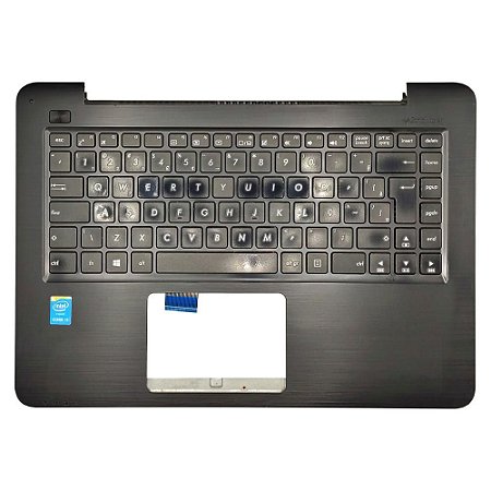 Carcaça Base Superior Notebook Asus Z450l Z450la Preto - Detalhe