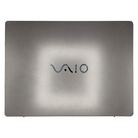 Carcaça Tampa Para Notebook Vaio vjf155f11x vjf154f11x Cinza Chumbo - Detalhe