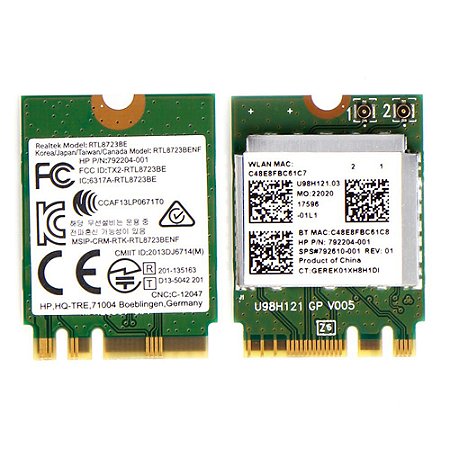 Placa Wifi Bluetooth M.2 Hp Spare 792204-201 Para Notebook