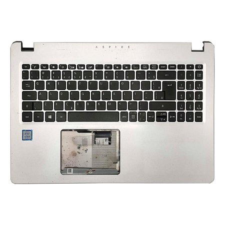 Carcaça Base Com Teclado Notebook Acer Aspire A515-52 A515-52g Prata
