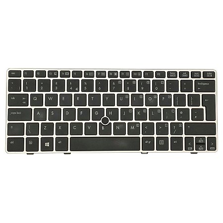 Teclado Notebook Hp Elitebook 2560 2560p 2570 2570p Com Iluminação Point Stick Ingles
