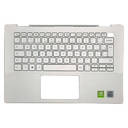 Carcaça Base Superior Com Teclado Retro iluminado Notebook Dell Inspiron 14 5490 5498 0xy95y Prata