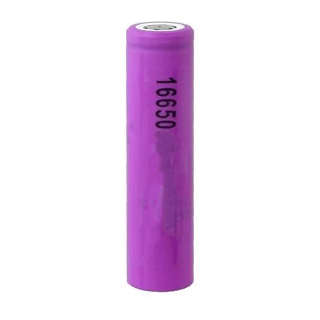 Bateria de Litio 16650 Pilha 3.7v 1500mAh a 1900mAh até 79 Miliohms