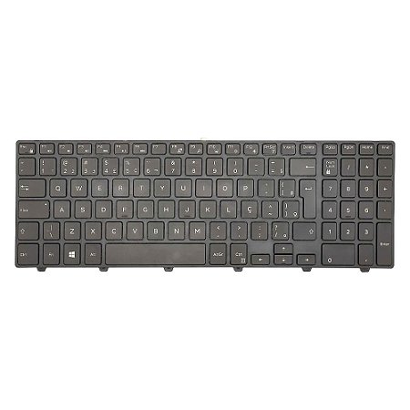 Teclado Notebook Dell Inspiron 15 3542 5542 5543 5545 5547 5548 5551 5552 5555 5558 5559 Retro Iluminado Português-Br