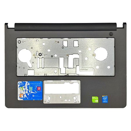 Carcaça Base Superior Dell Inspiron 14 5455 5458 5459 5468 Chumbo/Branco Com Detalhes
