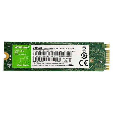 Ssd 240Gb M.2 2280 Sata 3 Wd Green