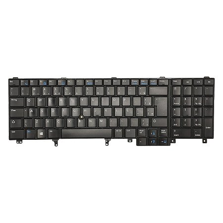 Teclado Notebook Dell Latitude E5520 E5520m E5530 E6530 E6540 Precision M4600 M4700 M4800 M6600 M6700 M4800 Pt-br Retro Iluminado Com Detalhe