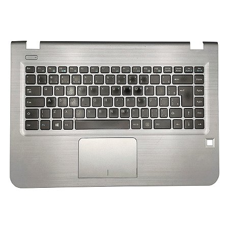 Carcaça Base Superior C/ Teclado Notebook Compaq Cq17 Prata