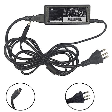 Carregador Notebook Hp 14-b050br 14-b060br 14-B080br 677770-002 613149-001 19,5v 3.33a 4.8x1.7mm Original
