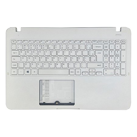 Carcaça Base Com Teclado Notebook Samsung Np350xaa Np350xbe Branco